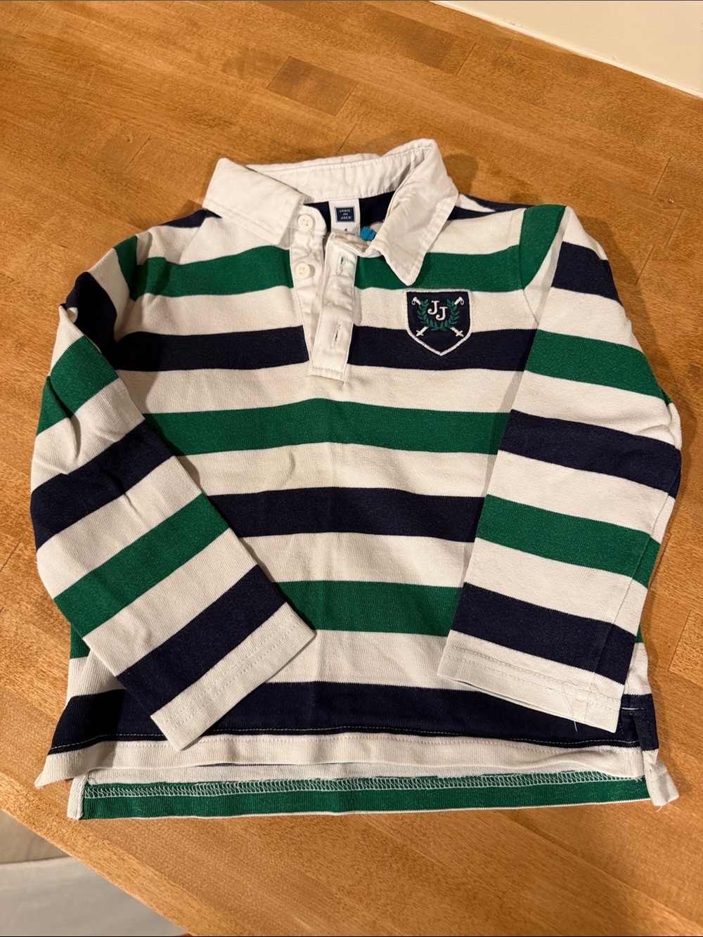 Janie and Jack Striped Rugby Polo size 4